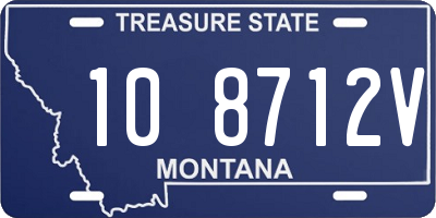 MT license plate 108712V