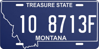 MT license plate 108713F