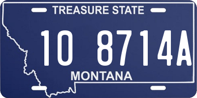 MT license plate 108714A