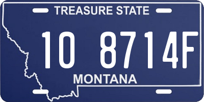 MT license plate 108714F