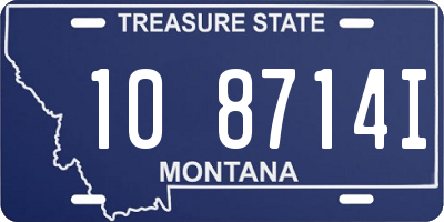 MT license plate 108714I