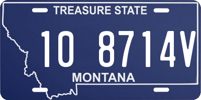 MT license plate 108714V