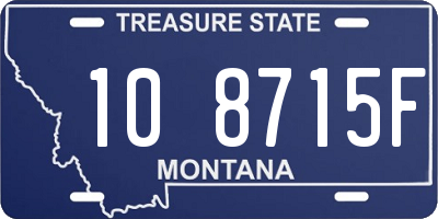 MT license plate 108715F