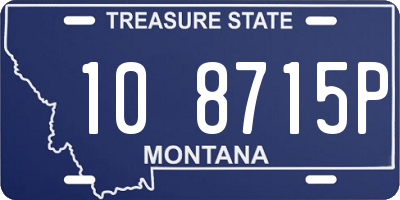 MT license plate 108715P