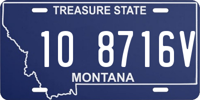 MT license plate 108716V