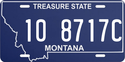 MT license plate 108717C