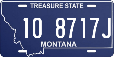 MT license plate 108717J