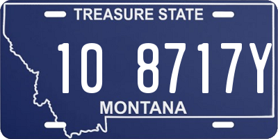 MT license plate 108717Y