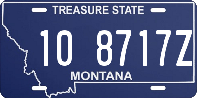 MT license plate 108717Z