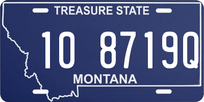 MT license plate 108719Q