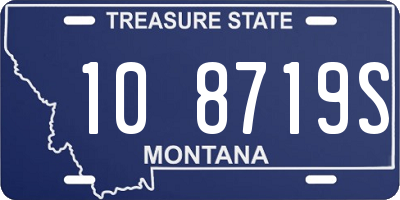 MT license plate 108719S