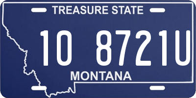 MT license plate 108721U