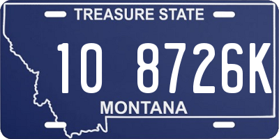 MT license plate 108726K