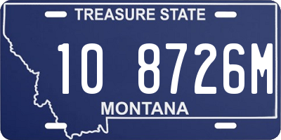 MT license plate 108726M