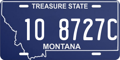 MT license plate 108727C