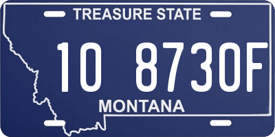 MT license plate 108730F