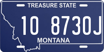 MT license plate 108730J