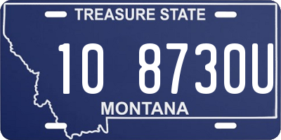 MT license plate 108730U