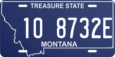 MT license plate 108732E