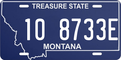 MT license plate 108733E