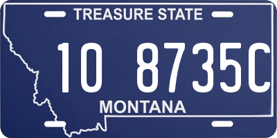 MT license plate 108735C