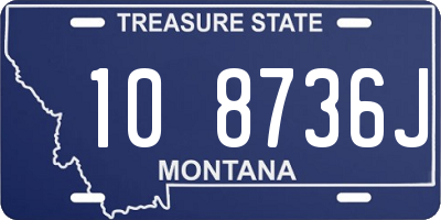 MT license plate 108736J