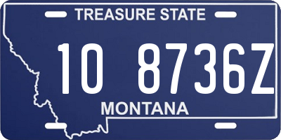 MT license plate 108736Z