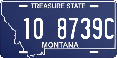 MT license plate 108739C