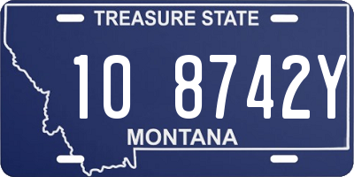 MT license plate 108742Y