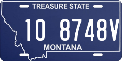 MT license plate 108748V