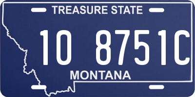 MT license plate 108751C