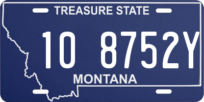 MT license plate 108752Y