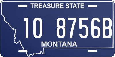 MT license plate 108756B