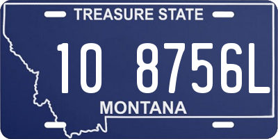 MT license plate 108756L