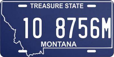 MT license plate 108756M