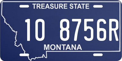 MT license plate 108756R