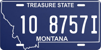 MT license plate 108757I