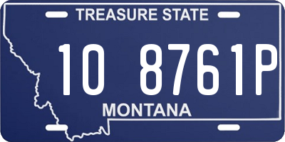 MT license plate 108761P