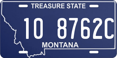 MT license plate 108762C