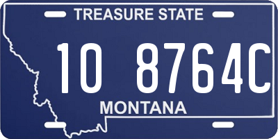 MT license plate 108764C