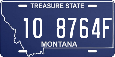 MT license plate 108764F