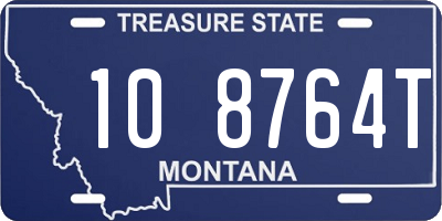 MT license plate 108764T