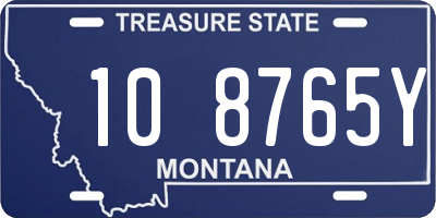 MT license plate 108765Y