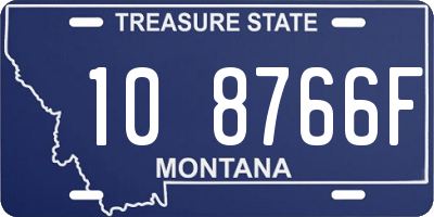 MT license plate 108766F