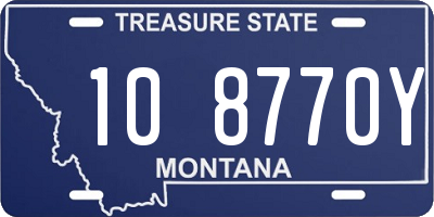 MT license plate 108770Y