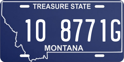 MT license plate 108771G