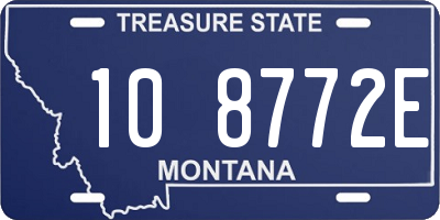 MT license plate 108772E