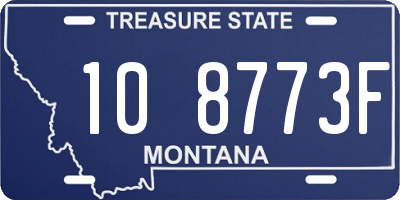 MT license plate 108773F