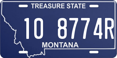 MT license plate 108774R