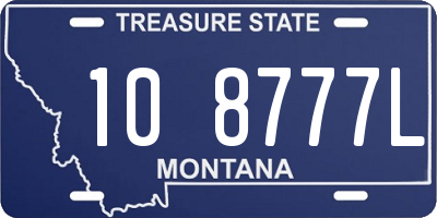 MT license plate 108777L